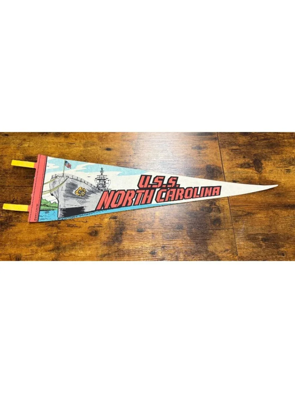 Vintage U.S.S. North Carolina pennant